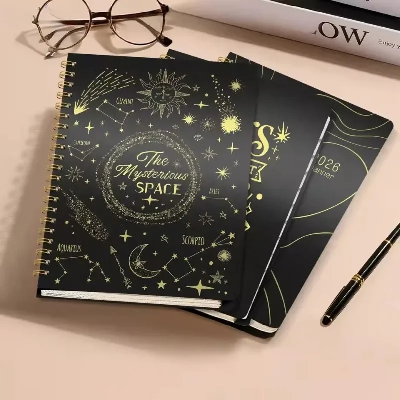 A4 Coil Notebook Schedule Planning Time Management Work Record Weekly Planner Plan Book - Image 5