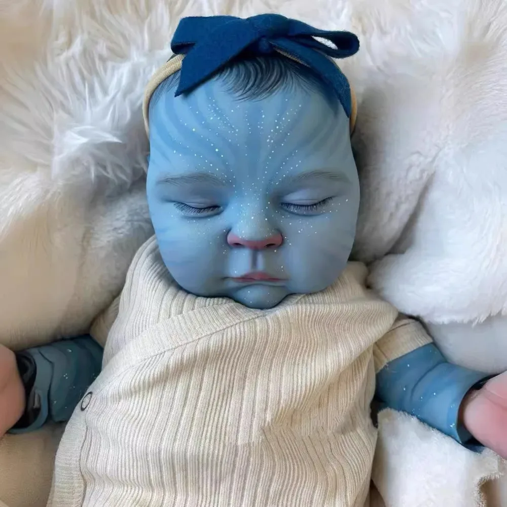 19inch Reborn baby doll peaches Avatar Newborn Baby Size Bebe Reborn Dolls Handmade 3D Skin Tone with Visible Veins Real Picture - Image 5