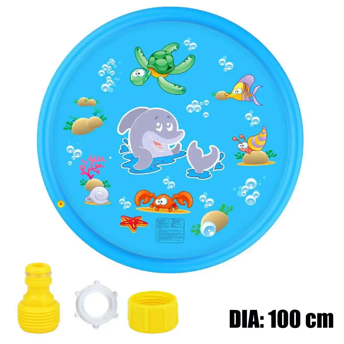 100/170cm Kids Outdoor Funny Toys Children Inflatable Round Water Splash Play Pools Playing Sprinkler Mat Yard Water Spray Pad - Image 2