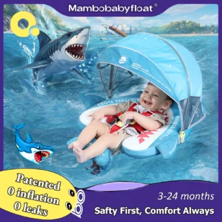 Mambobaby Baby Pool Float Vip 5 Dropshipping Blackproof Pool Mat For Infant Non-Inflatable Natation Buoy With Parasol Beach Toys