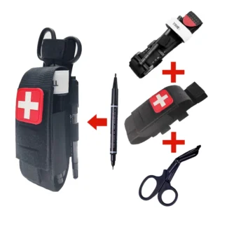 Molle First Kit Aid Tourniquet Survival Medical Belt 2nd Bag Holder Hiking Camping Emergency Rescue