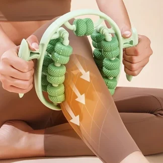 1Pc Relax Ring Clamp Leg Massager 360°All-Round Massage 26 Wheel Body Massager Relief Fatigue Roller Massage Calf Muscle Relaxer