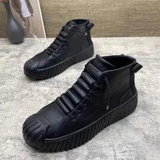 2026 Autumn and Winter Men Boots Increased Boots Lace-up Casual Shoes Board Shoes High Quality Outdoor Boot British Style New