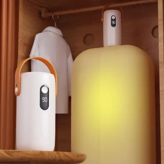 Electric Clothes Dryer Portable Foldable Fast Drying Machine with Hanging Bag for Travel Home Apartment Baby Laundry Quick Dry