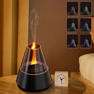 Aroma Humidifier Mini Essential Oil Diffuser USB Mute Automatic Mist Maker Fragrance Air Humidifier with Colorful Night Light