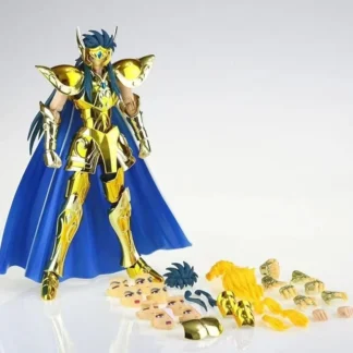 In stock CS Model Saint Seiya Myth Cloth EX Aquarius Camus with White Bird Glacier Head Gold Knights of Zodiac Action Figure Toy