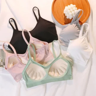 Ice Silk Beautiful Back Underwear All-in-One Wireless Bra Bottoming Anti-Exposed Breathable Girls Tube Top Топики Женские