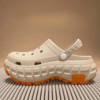 2025 New Summer EVA Clogs with Soft Step-in-Feel for Women Thick Sole Non-Slip Outdoor Shoes, Men Closed-Toe Sandals Garden Shoe