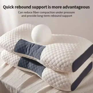 Knitted cotton pillow, cervical spine protection, sleep aid, sleep pillow core, adult special household dormitory student pillow
