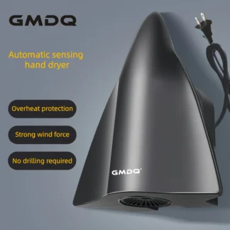 Gmdq New Smart Automatic Sensor Hand Dryer, Us Standard 110V, 1000W, White and Matte Gray, Suitable for Commercial Use, Hotels, Homes, Etc