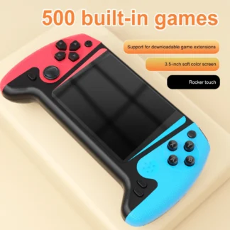 Retro Handheld Game Console 3.5inch LCD Screen Built-in 500 Games Portable Game Console Dual Player Support 1200mAh for Adults
