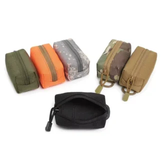 Outdoor Belt Hanging Bag Small Molle Pouch EDC Wallet Waist Pack Portable Coin Purse Key Organizer for Hunting Hiking Camping