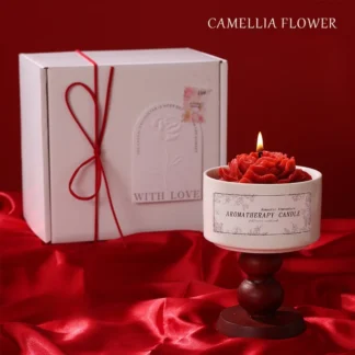 Romantic Scented Fragrance Candle Light Gift Chiba Rose Lavender Camellia Scented Aromatic Candles Valentine's Gift Home Decor