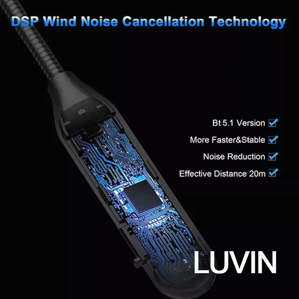 LUVIN S1 Motorcycle Helmet Headset Bluetooth Headphones BT Wireless Moto Stereo Interphone Handsfree Freedconn Long battery - Image 4