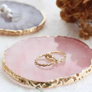 Resin Jewelry Necklace Ring Earrings Display Plate Tray Holder Dish Organizer Jewelry Packaging Display
