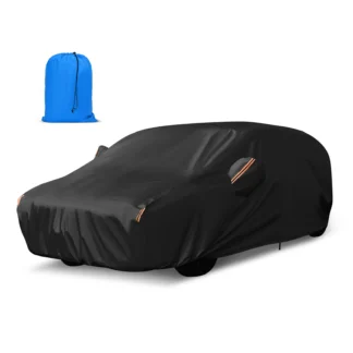 Universal 210T Car Covers Snow Waterproof Tent Camping For Cars Engine Car Awning Sedan Car Zipper Design